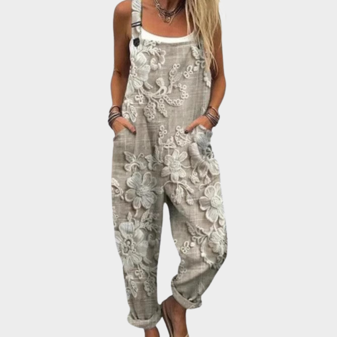 Victoria | Entspannter bedruckter Jumpsuit