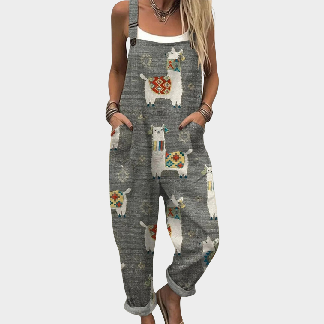 Charlotte | Lässiger bedruckter Jumpsuit