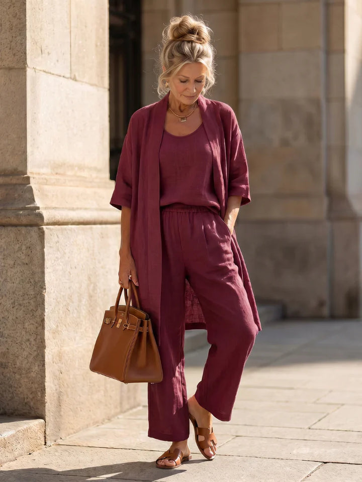 Larissa | Leichtes Leinen-Set