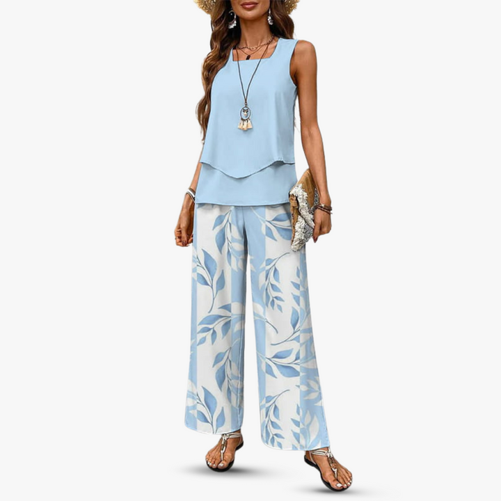 Amara | Premium Zweiteiliges Set mit Ärmellosem Top und Hose