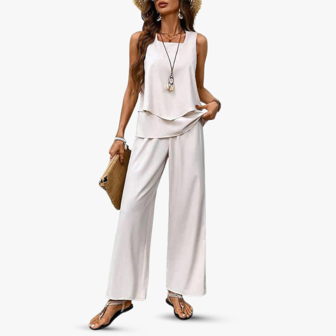 Amara | Premium Zweiteiliges Set mit Ärmellosem Top und Hose