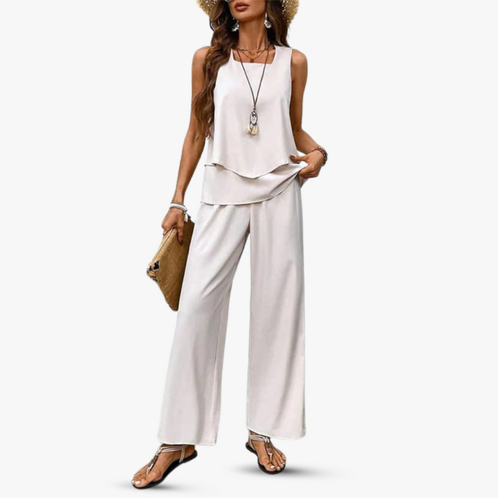 Amara | Premium Zweiteiliges Set mit Ärmellosem Top und Hose