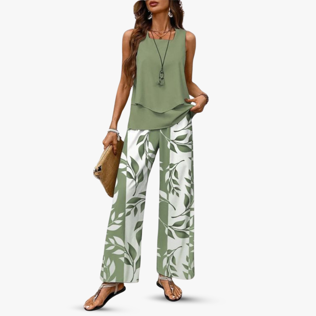 Amara | Premium Zweiteiliges Set mit Ärmellosem Top und Hose