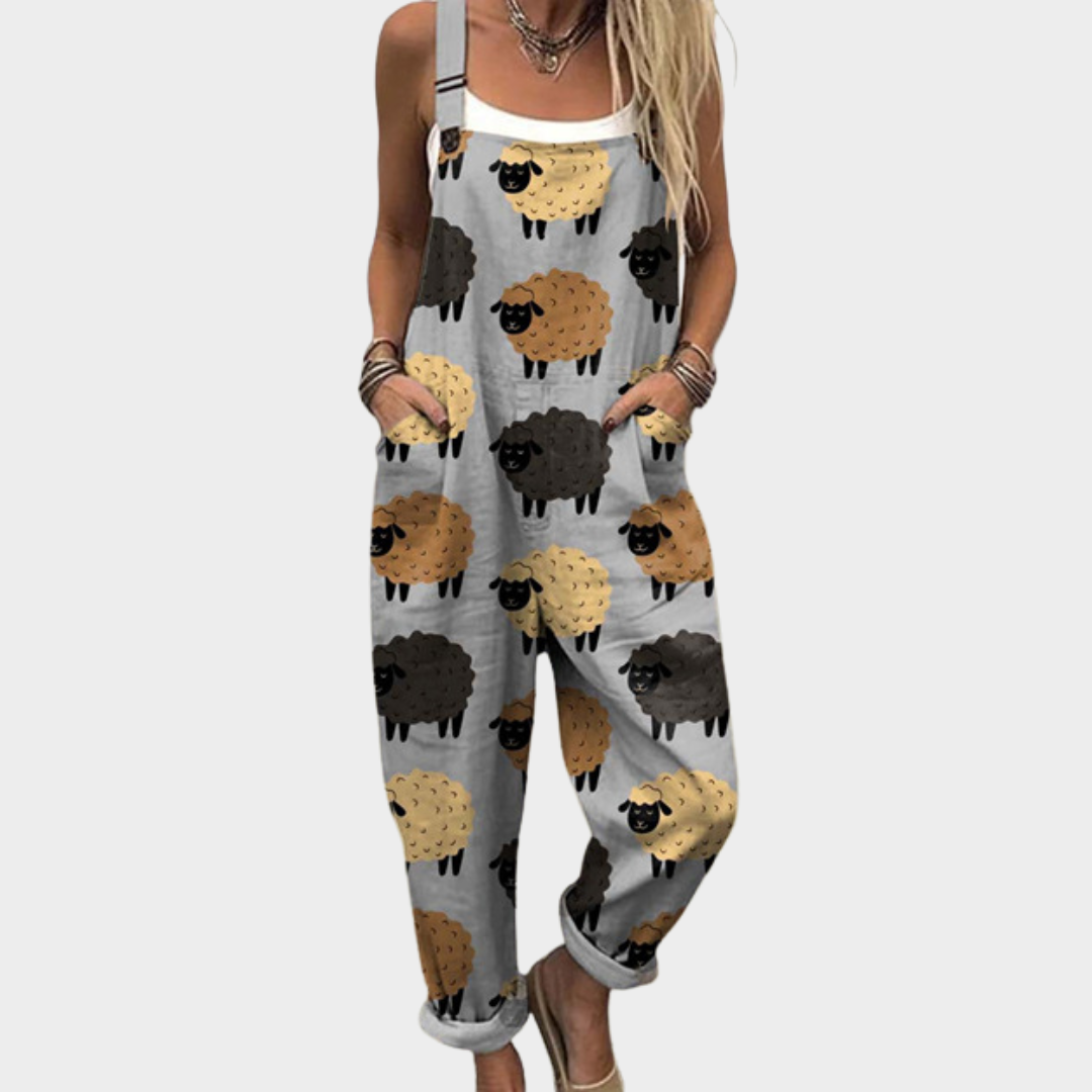 Barbara | Entspannter Bedruckter Jumpsuit