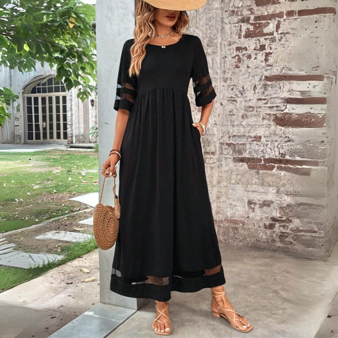 Aubrey | Figur schmeichelndes, bauchglättendes Midi-Kleid