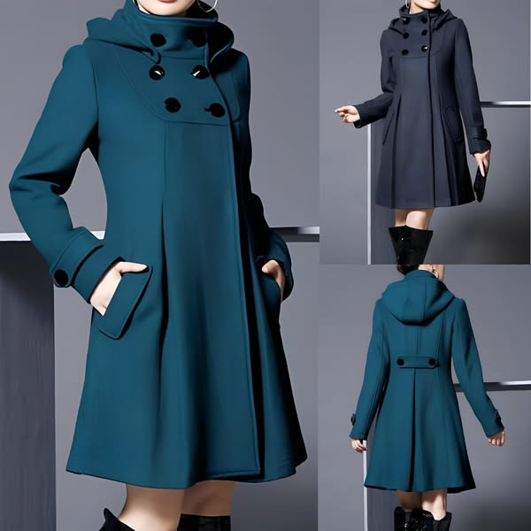 Solvara | Elegante Jacke mit Doppeltaschen und Kapuze
