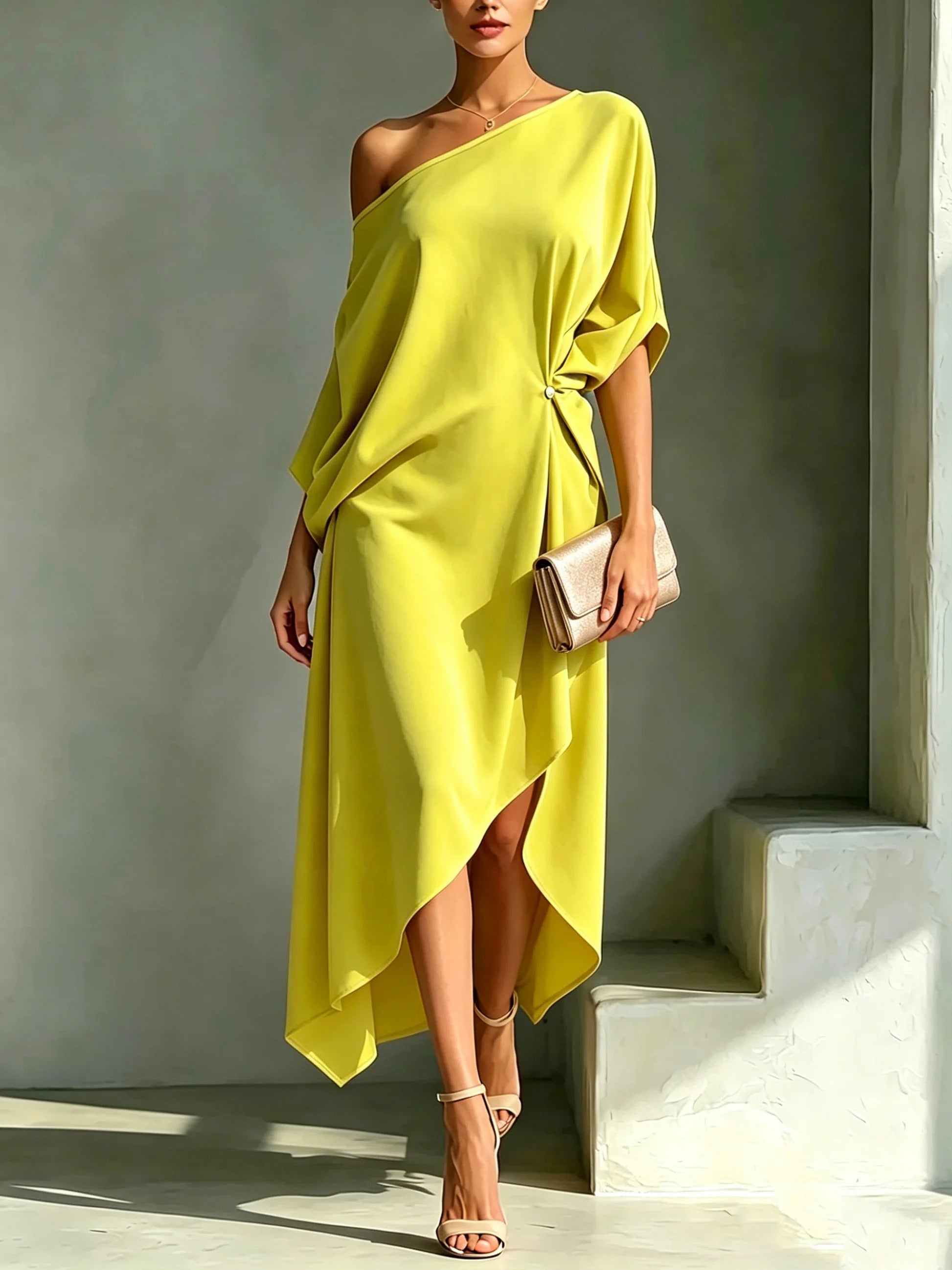Christina | Elegantes asymmetrisches Kleid