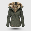 Hanne | Winterjacke mit Flauschigem Kragen und Schmaler Passform