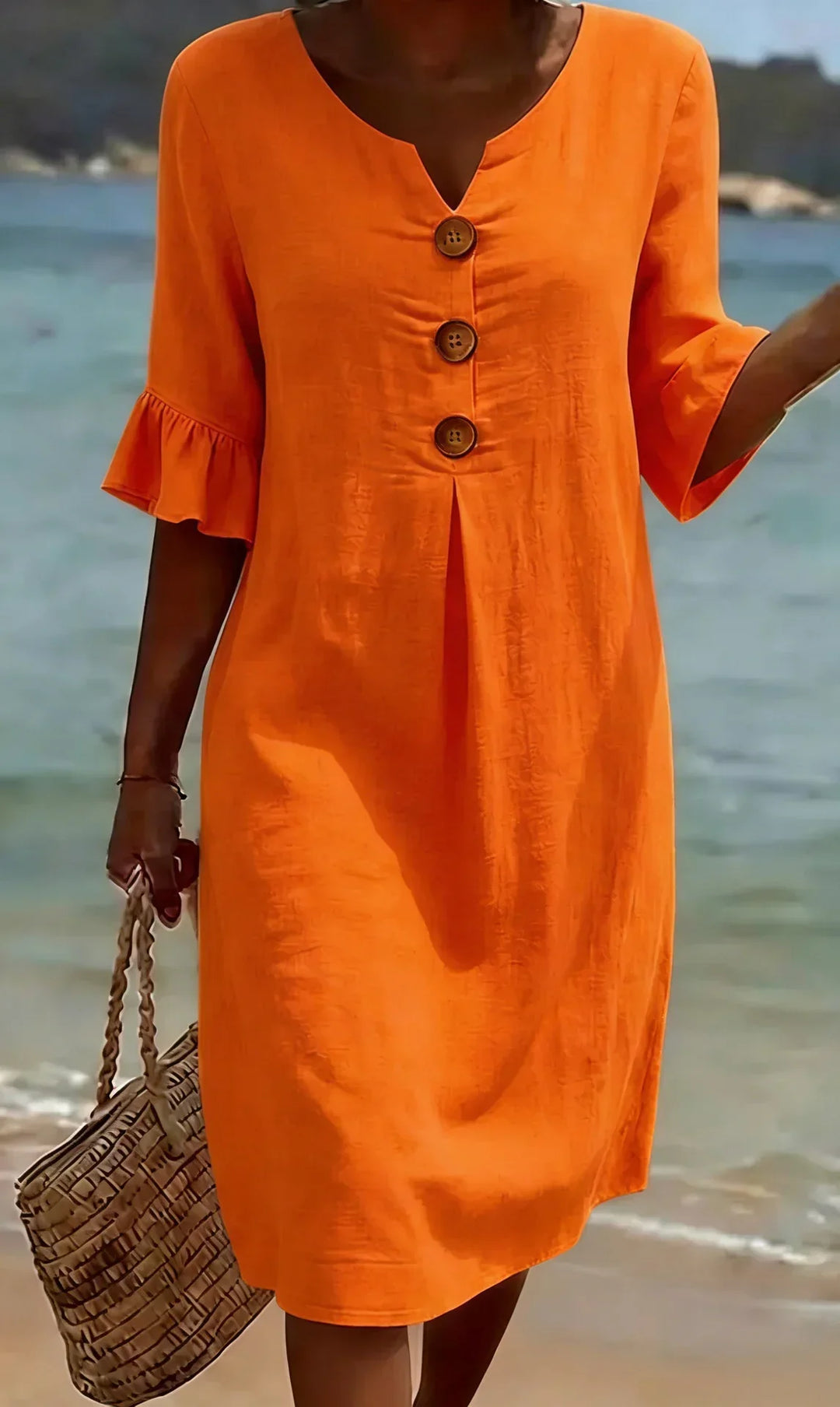 Susanne | Texturiertes Langarmkleid