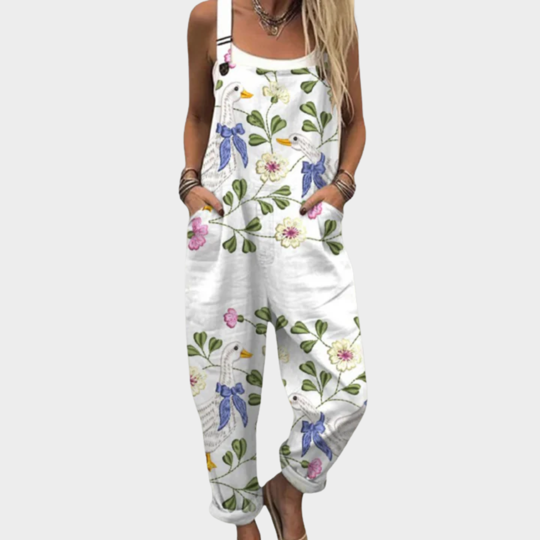 Eveline | Entspannt bedruckter Jumpsuit