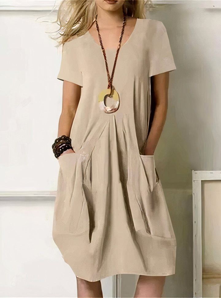 Oriane | Fluides lässiges Maxikleid
