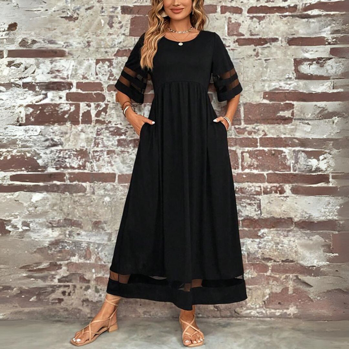 Aubrey | Figurbetonendes Midi-Kleid mit Bauchbedeckung