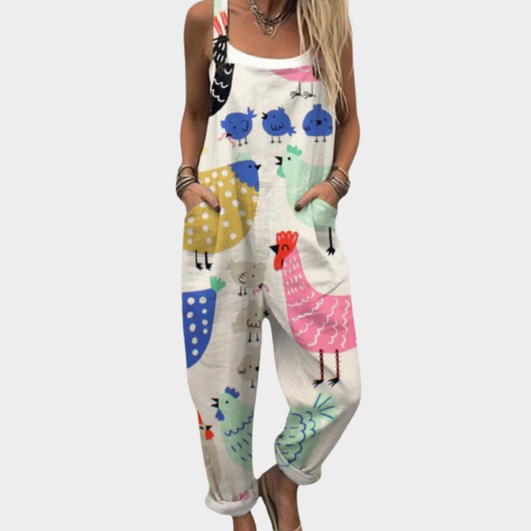 Elise | Lässiger Bedruckter Jumpsuit