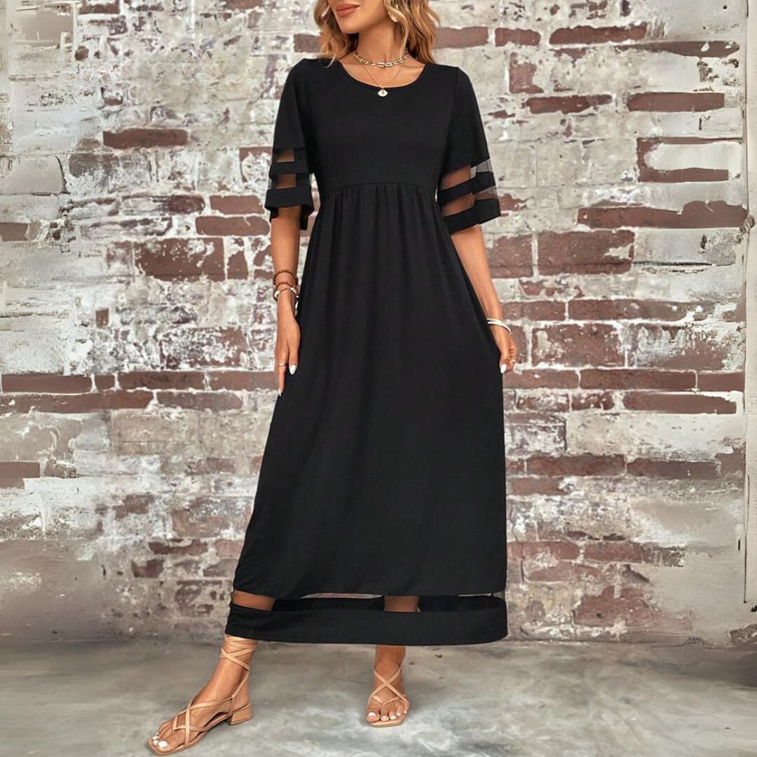 Aubrey | Figur schmeichelndes, bauchglättendes Midi-Kleid