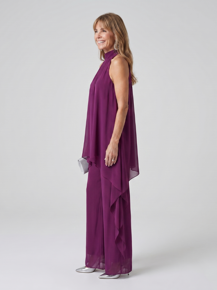Bearim | Halterneck Asymmetrisches Tunika-Set