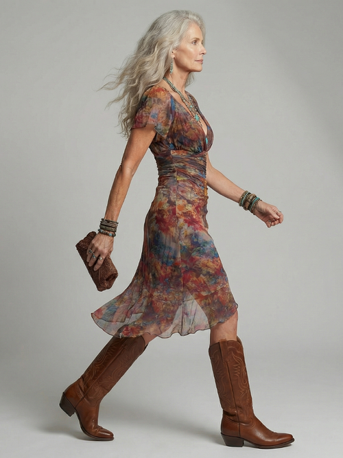 Aeris | Ruhiges Halter Midi Kleid