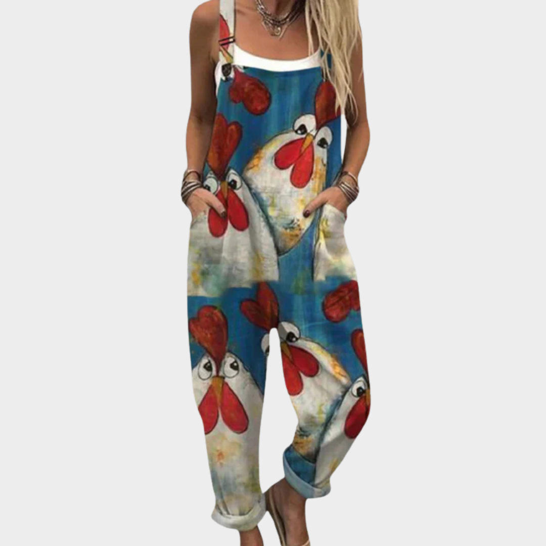 Grace | Lässiger Bedruckter Jumpsuit