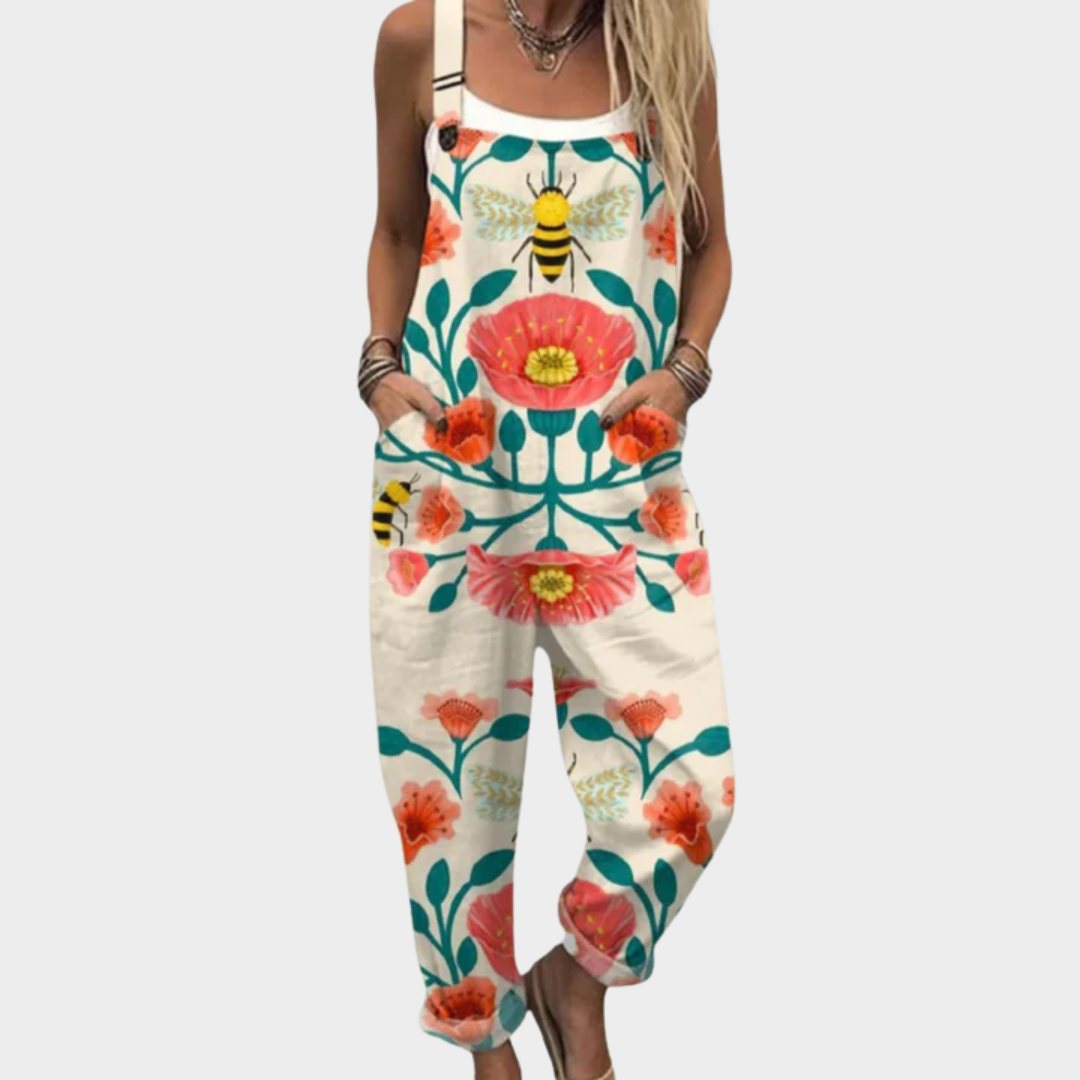 Diana | Entspannter bedruckter Jumpsuit