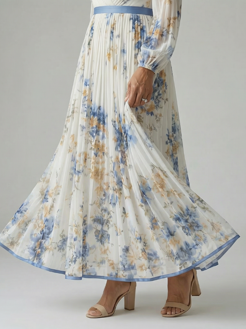 Rielle | Faltenwurf Midi Kleid
