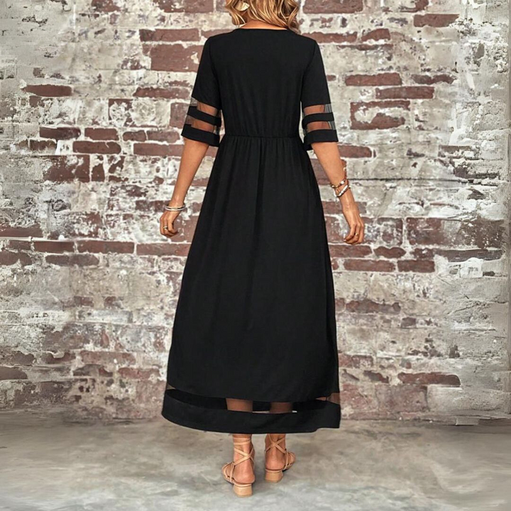 Aubrey | Figurbetonendes Midi-Kleid mit Bauchbedeckung