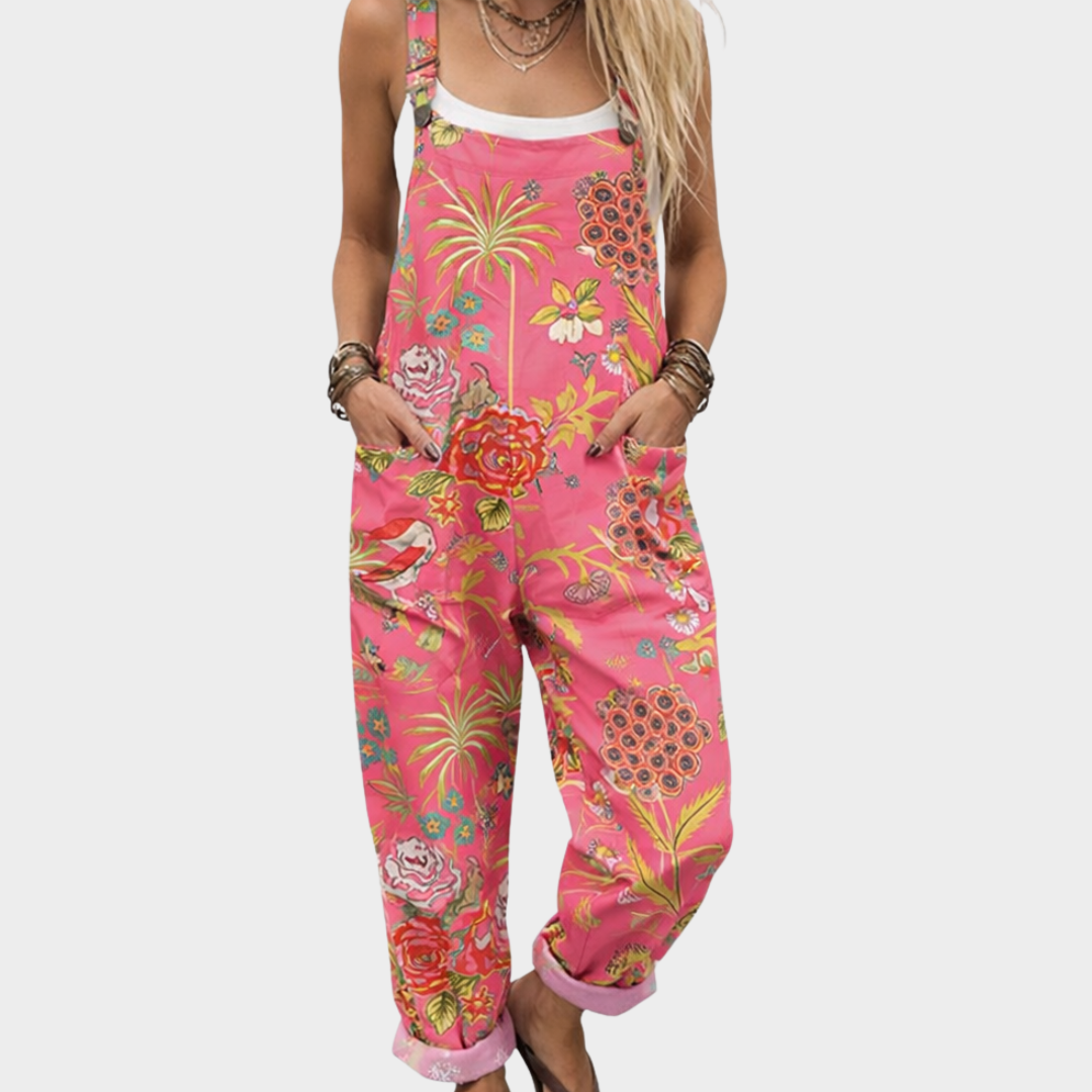Anna | Lässiger Bedruckter Jumpsuit
