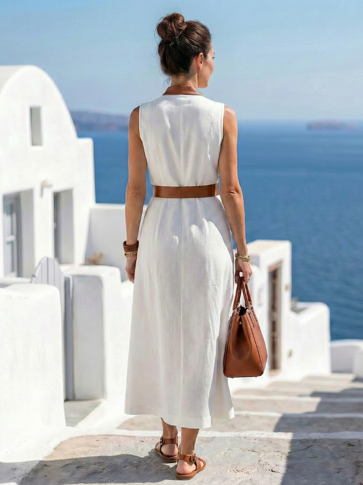 Myra | Kontrastlinie Midi-Kleid