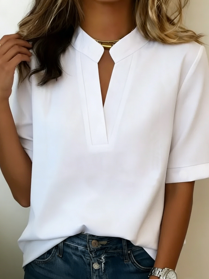 Loria | Elegante Bluse mit Raffiniertem Kragen