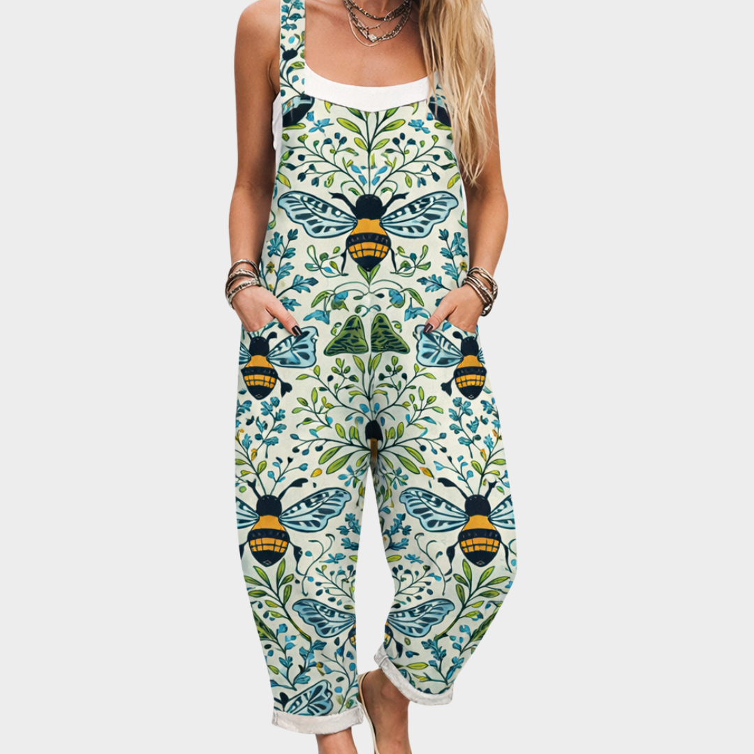 Julie | Lässiger Bedruckter Jumpsuit
