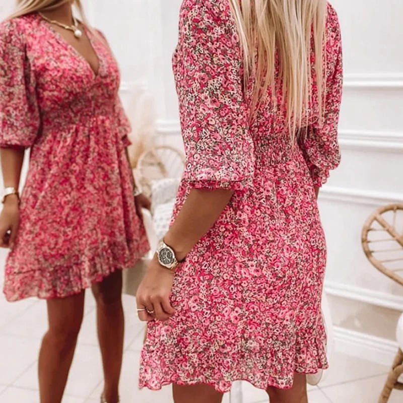 Sunna | Elegantes Blumenkleid