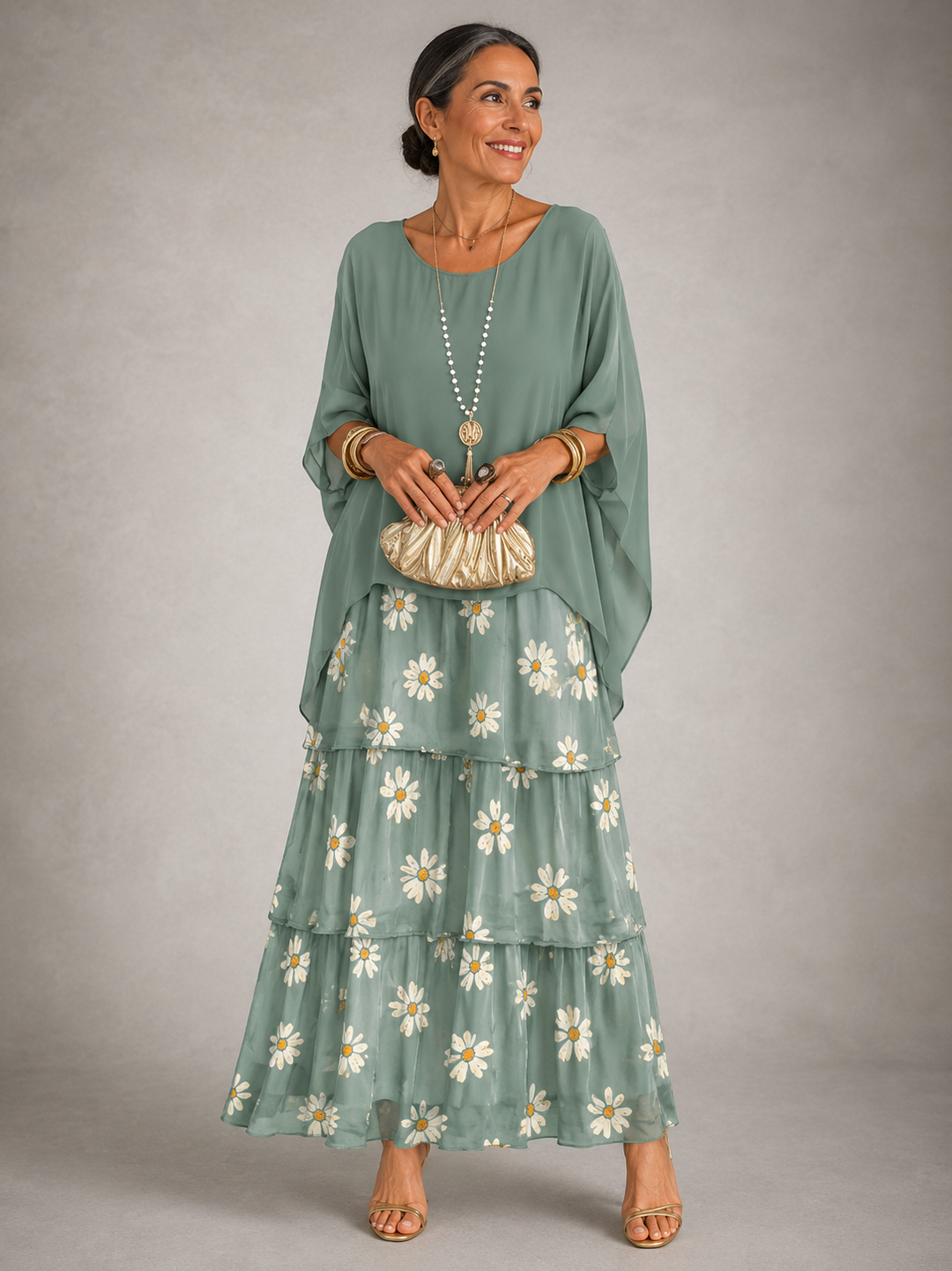 Luisa | Elegantes Fließendes Maxikleid