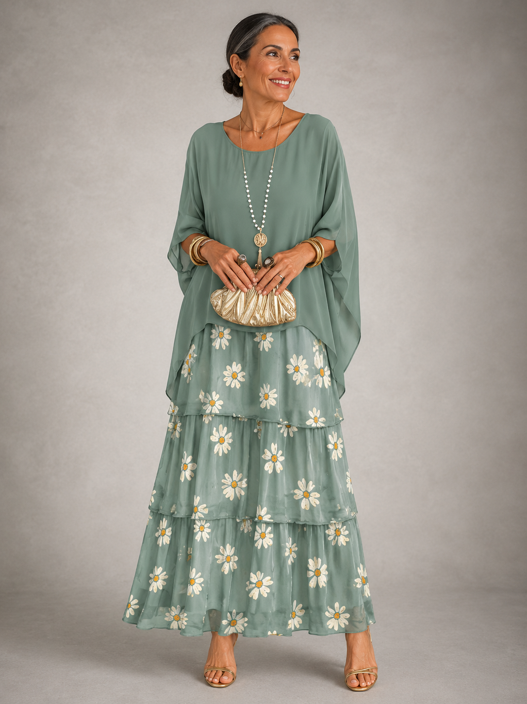Luisa | Elegantes Fließendes Maxikleid