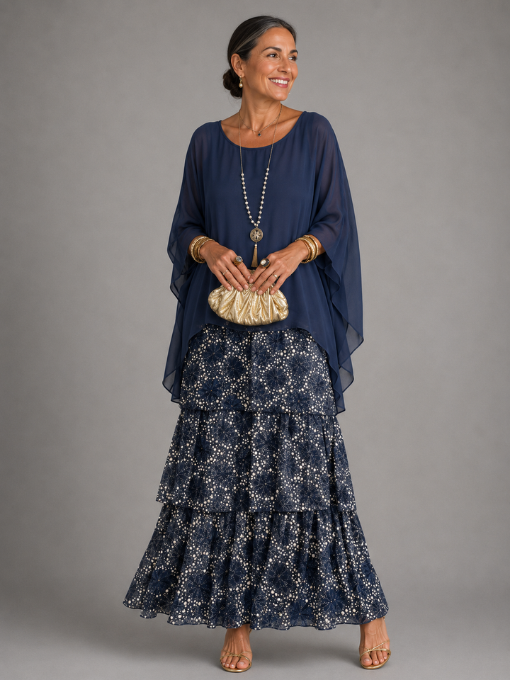 Luisa | Elegantes Fließendes Maxikleid