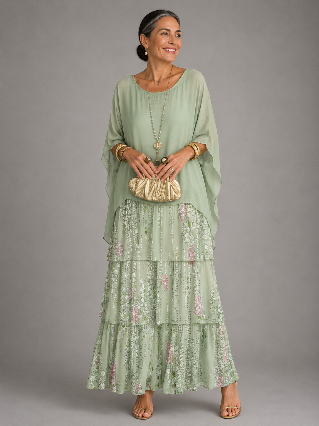 Luisa | Elegantes Fließendes Maxikleid