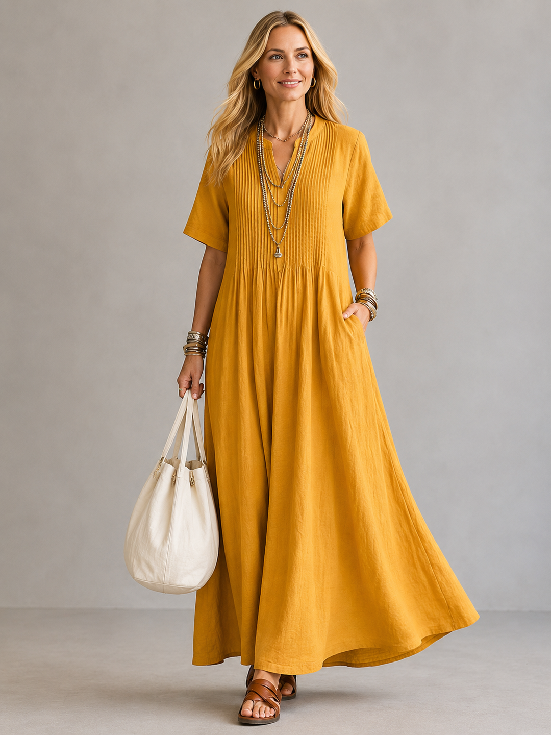 Nathalia | Plissiertes Kleid