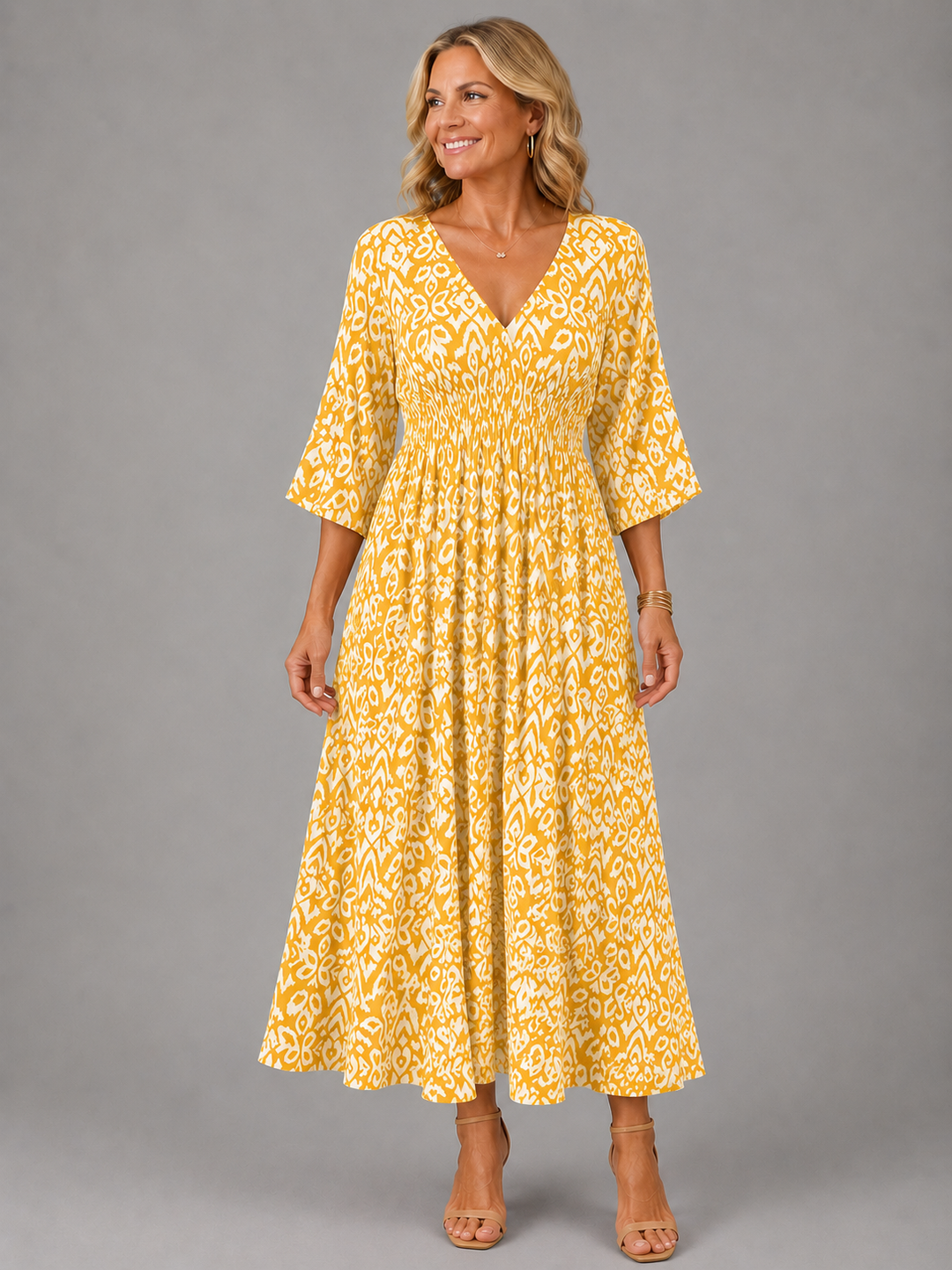 Althea | Bohemian Flow Midi Kleid