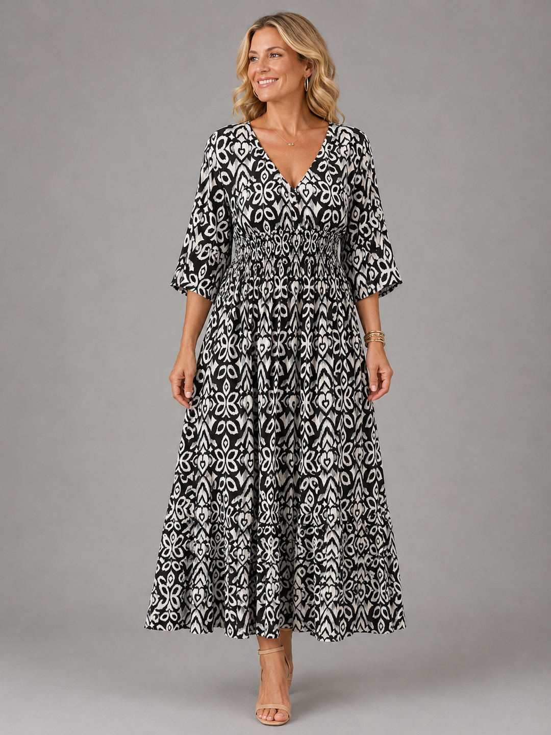 Althea | Bohemian Flow Midi Kleid