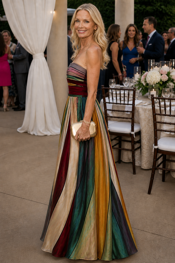 Tanja | Müheloses trägerloses A-Linienkleid