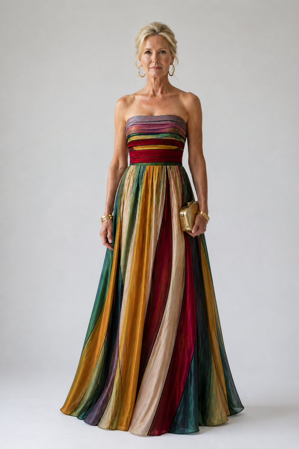 Tanja | Müheloses trägerloses A-Linienkleid
