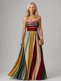 Tanja | Müheloses trägerloses A-Linienkleid