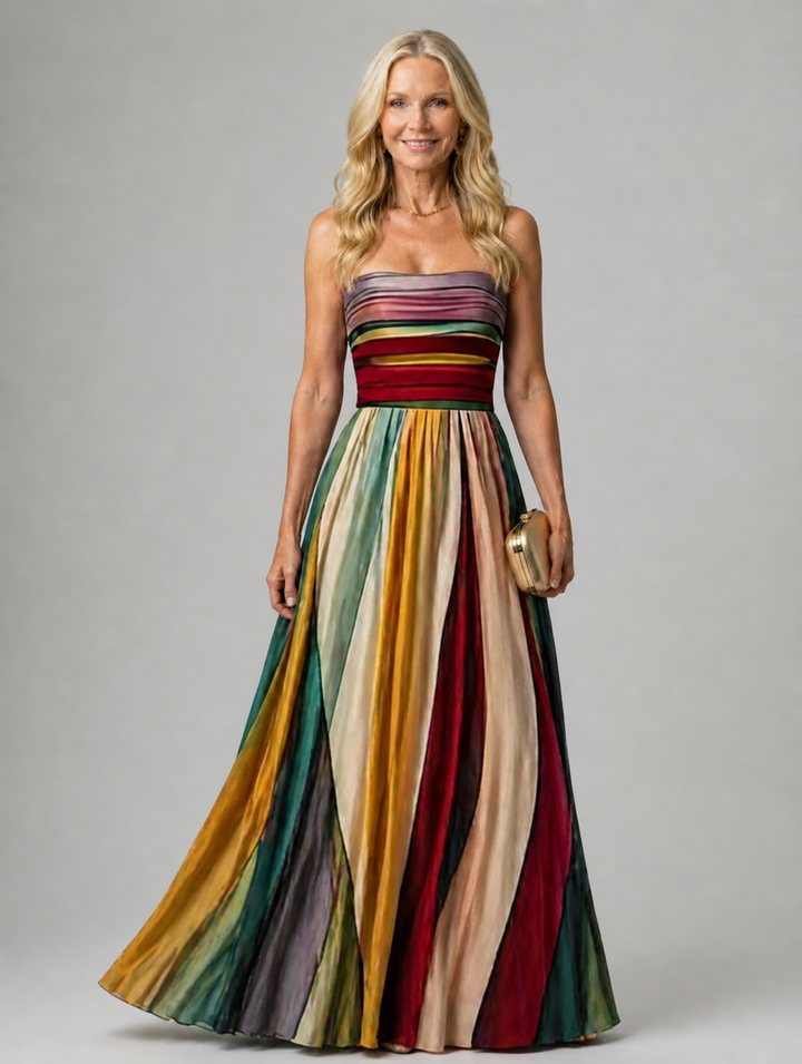 Tanja | Müheloses trägerloses A-Linienkleid