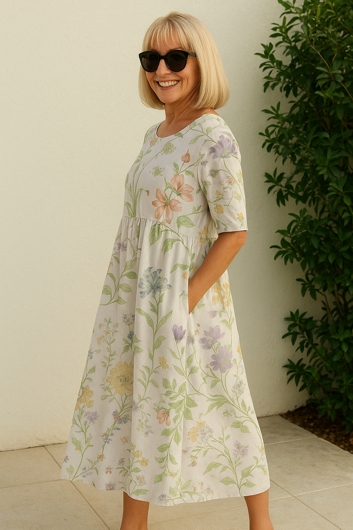 Martina | Entspanntes Midi-Kleid