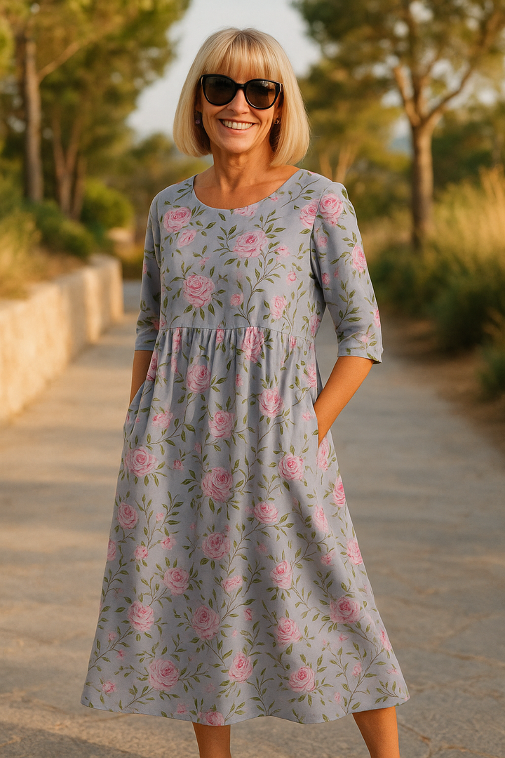 Martina | Entspanntes Midi-Kleid