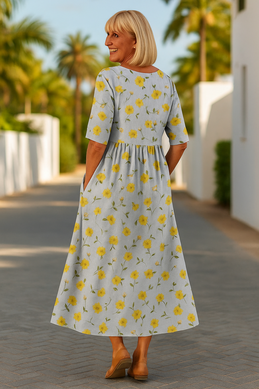 Martina | Entspanntes Midi-Kleid