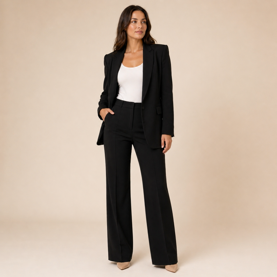 Vanessa | Elegantes Anzugset mit ausgestellten Hosen