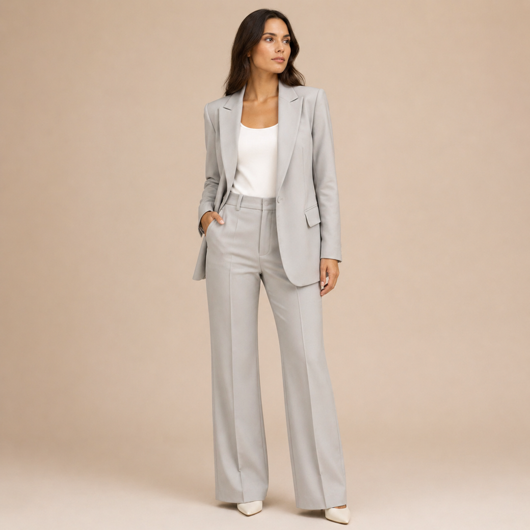 Vanessa | Elegantes Anzugset mit ausgestellten Hosen