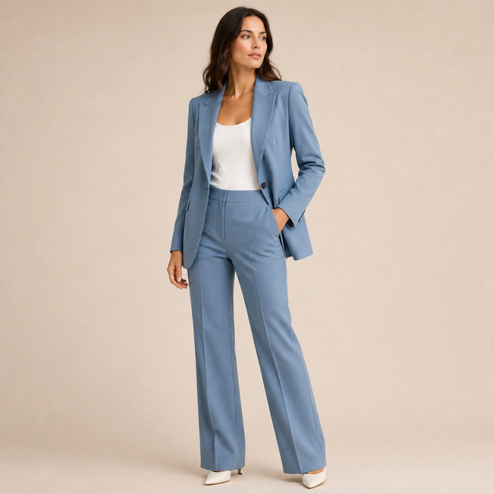 Vanessa | Elegantes Anzugset mit ausgestellten Hosen