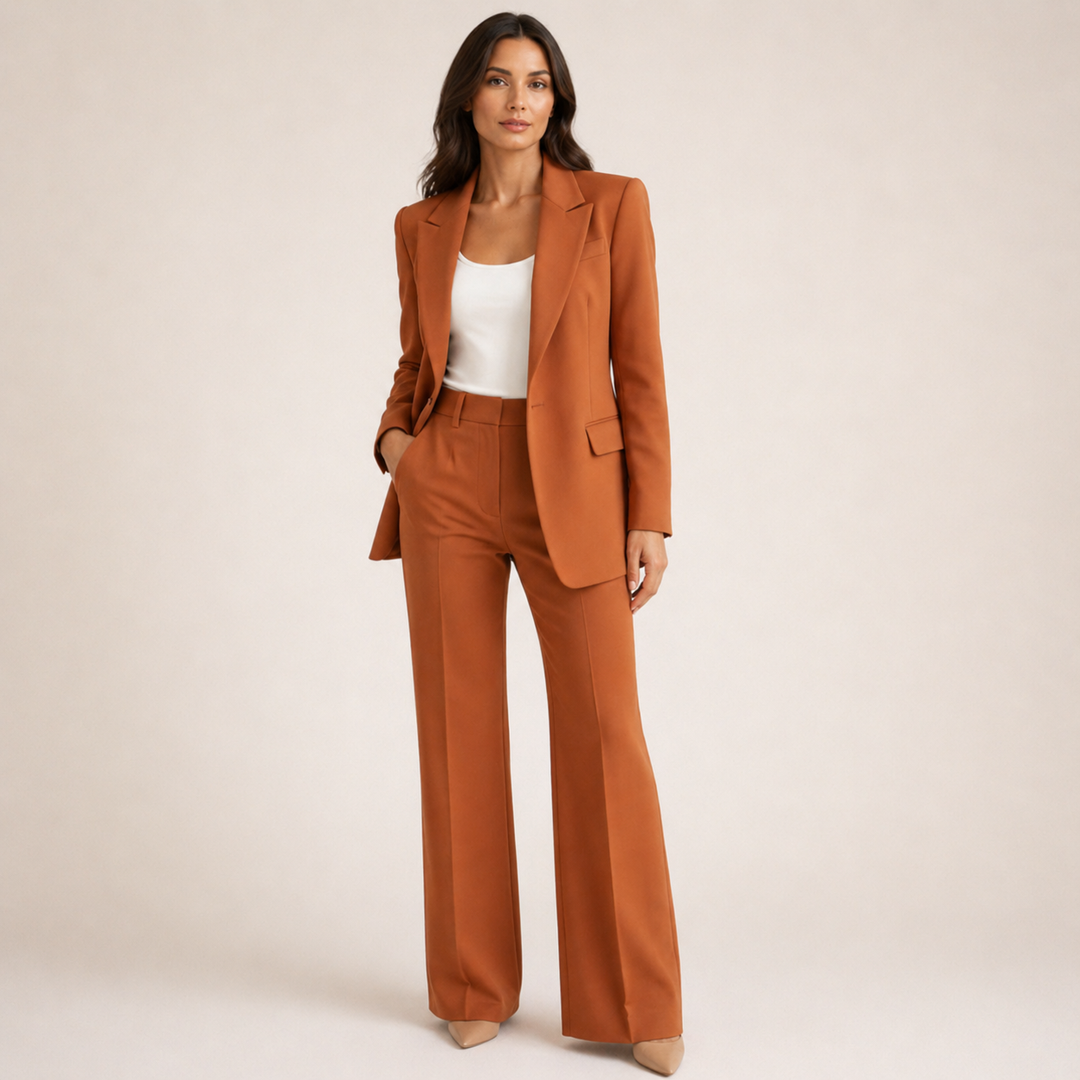Vanessa | Elegantes Anzugset mit ausgestellten Hosen