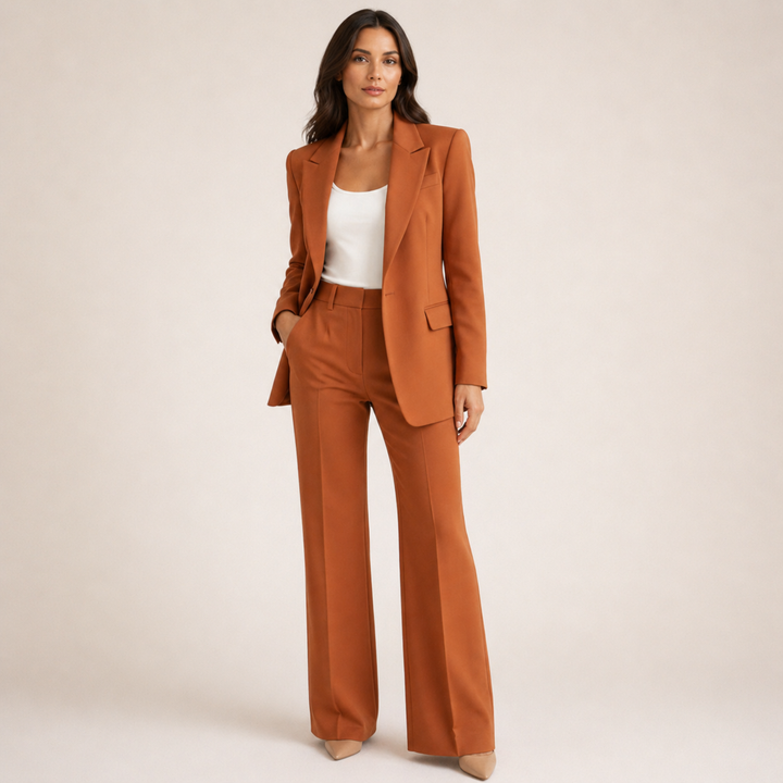 Vanessa | Elegantes Anzugset mit ausgestellten Hosen