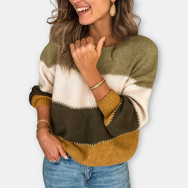 Colorblock Strickpullover | Lässiger Charme