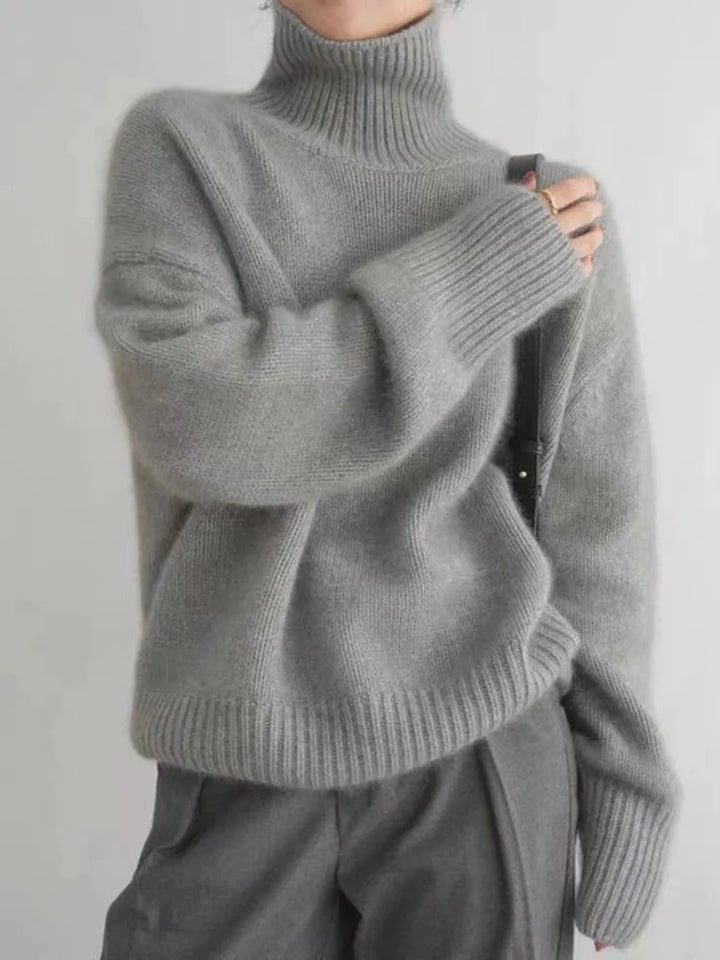 Collaria | Eleganter Pullover mit hohem Kragen